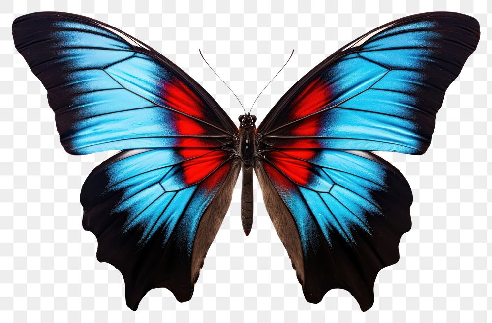 PNG  Butterfly animal insect blue. 