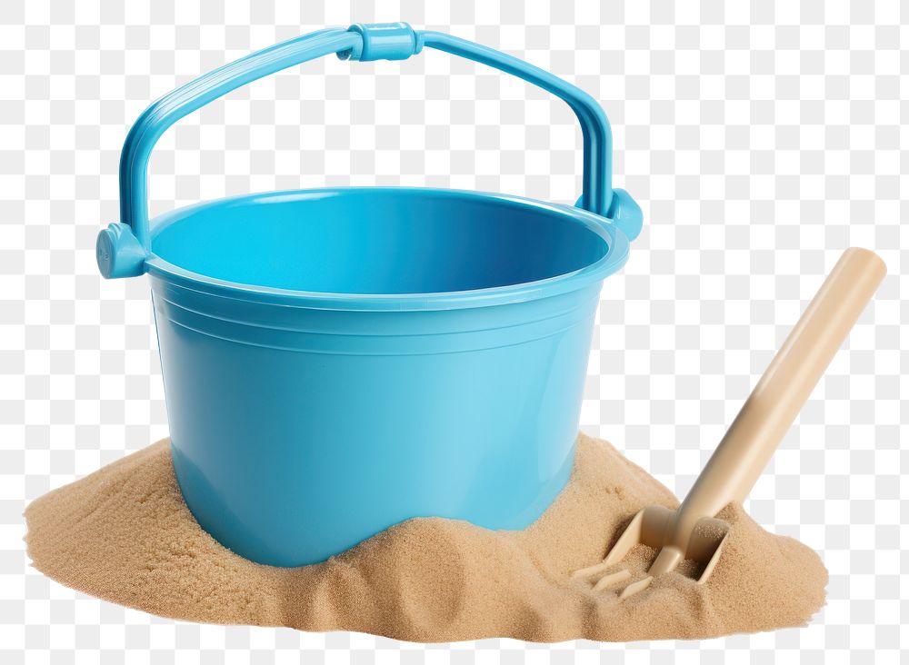 PNG  Sand bucket white background container cleaning. 