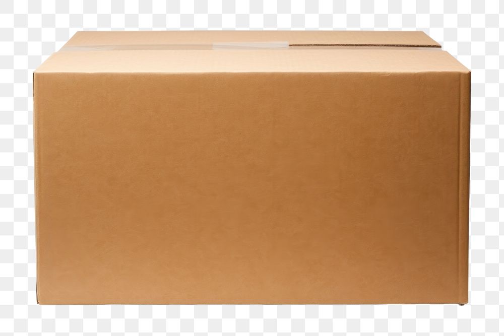 PNG Cardboard box carton white background delivering. 