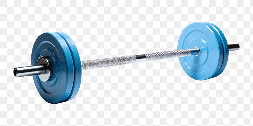 PNG Barbell sports blue gym. AI generated Image by rawpixel.