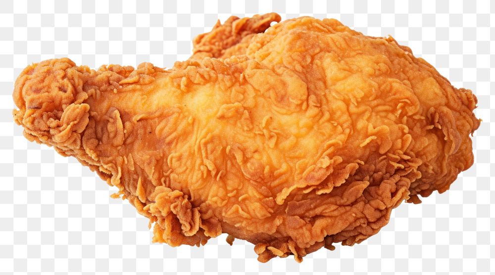 PNG Fried chicken food white background freshness. 