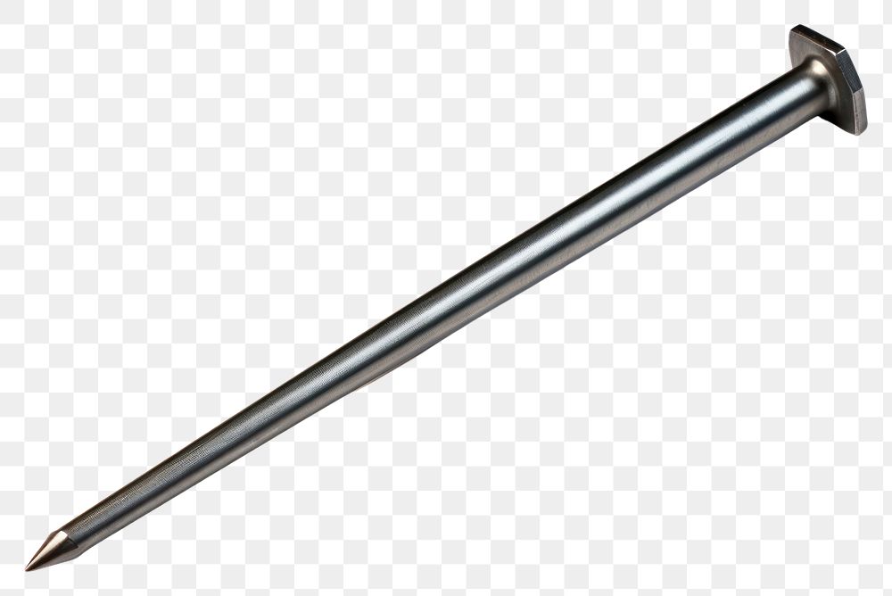 PNG Nail metal white background screwdriver. 