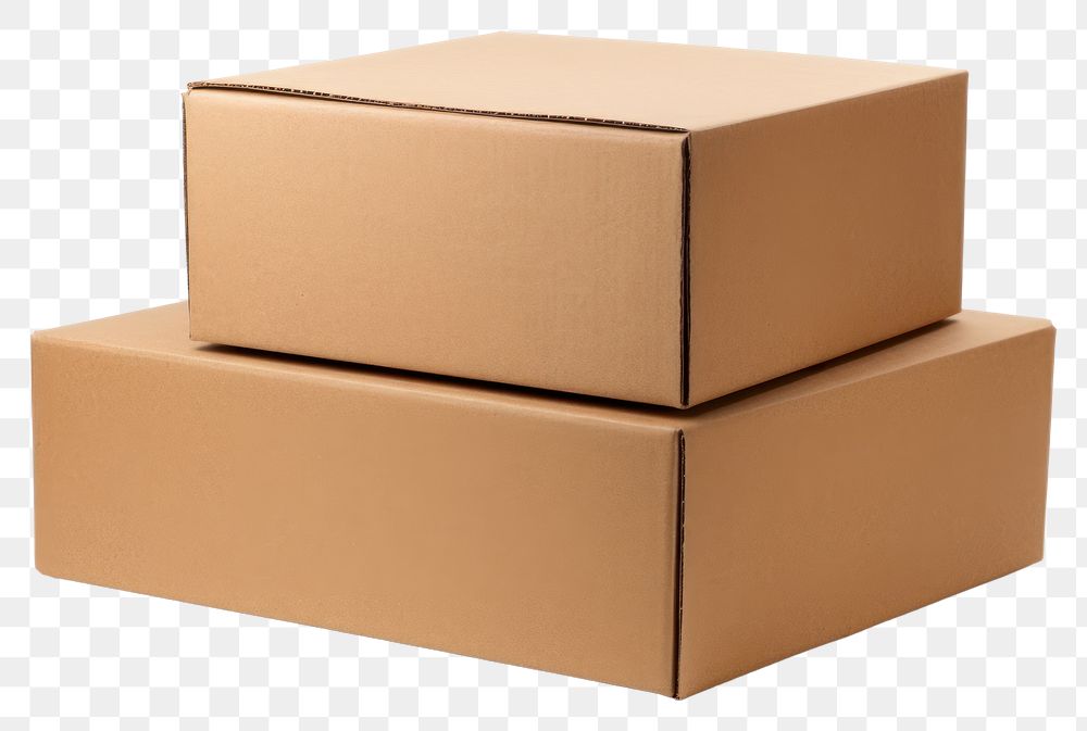 PNG Cardboard box carton white background delivering. 