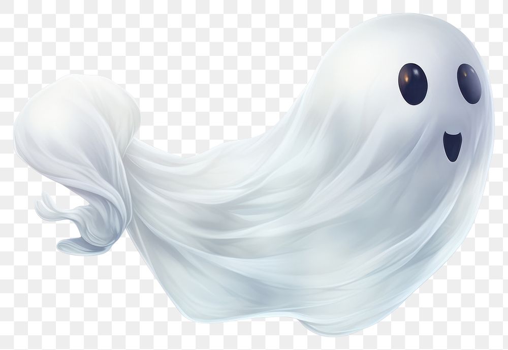 PNG Spooky ghost balloon white representation celebration. 