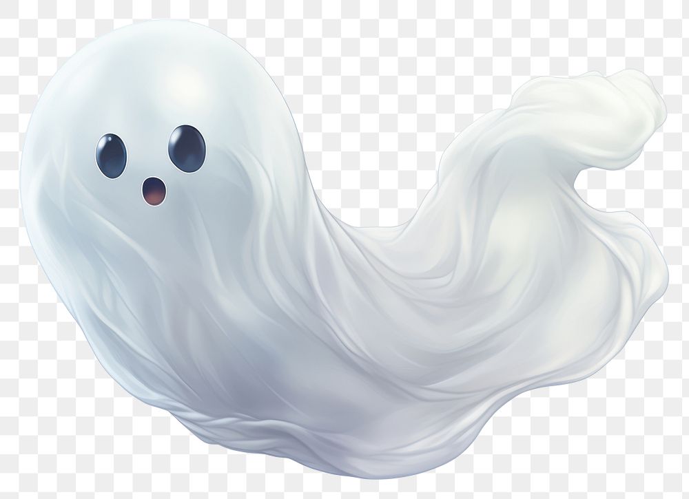 PNG Spooky ghost balloon white representation celebration. 