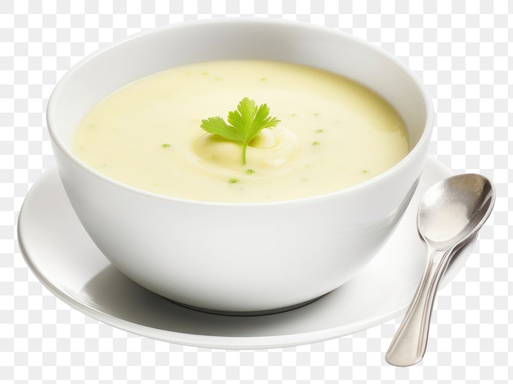 PNG Vichyssoise spoon food meal. 