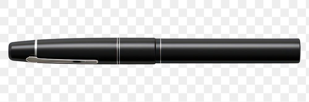 PNG Black metal pen white background fountain pen technology. 