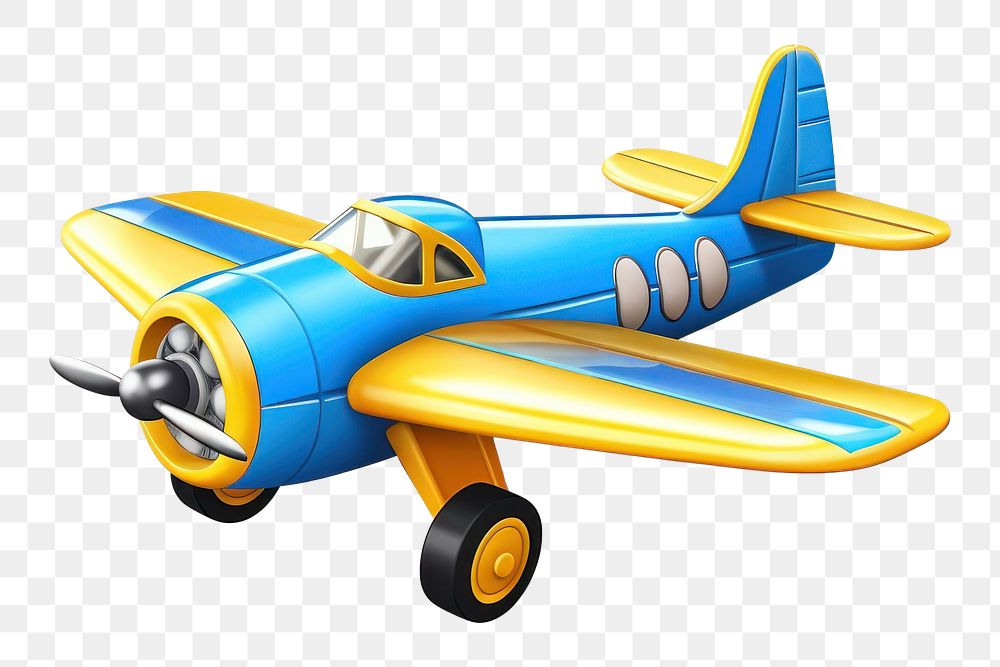 PNG Airplane Childrens Toy airplane aircraft vehicle. AI generated Image by rawpixel.