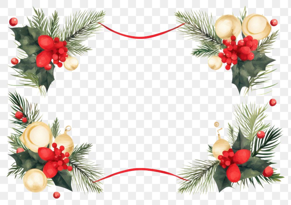 PNG Christmas invitation border christmas white background celebration. AI generated Image by rawpixel.