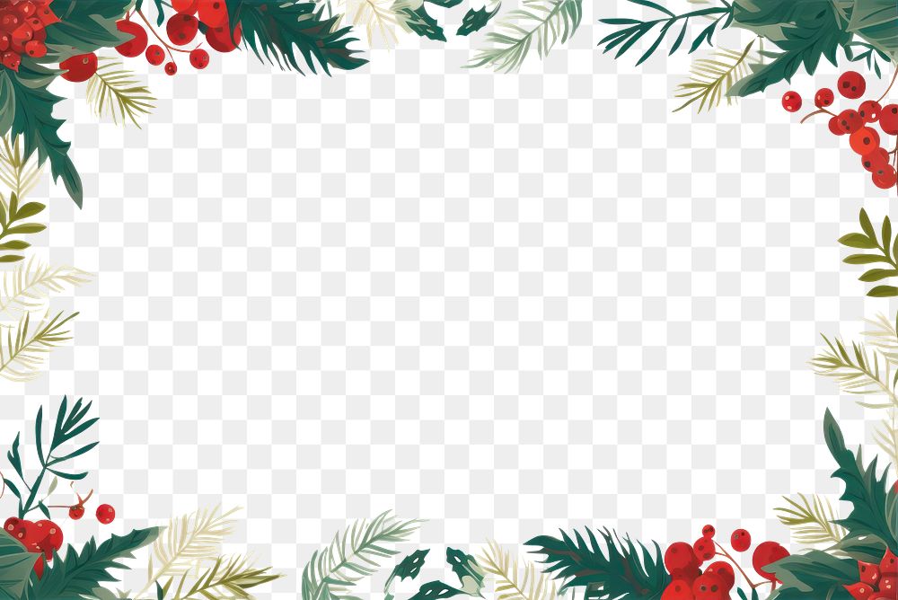 PNG Christmas invitation border backgrounds christmas pattern