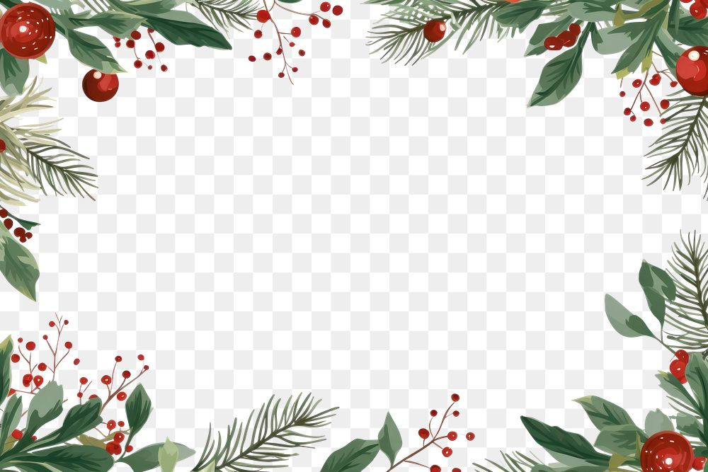 PNG Christmas invitation border backgrounds christmas pattern