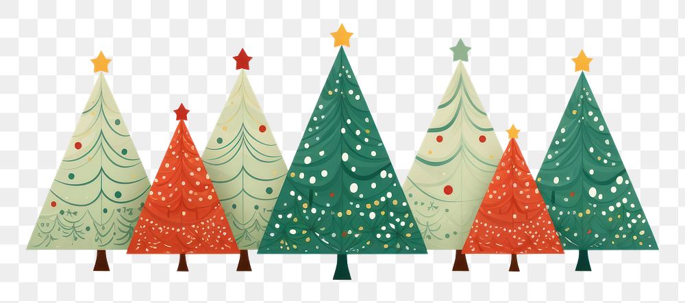 PNG Christmas tree border christmas white background christmas tree. AI generated Image by rawpixel.