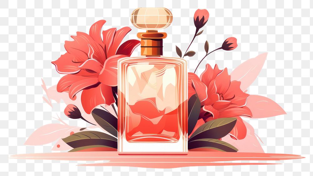 PNG French perfume cosmetics bottle. AI generated Image by rawpixel.