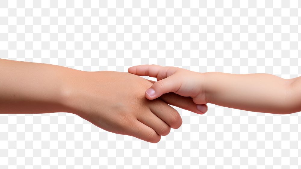 PNG Hand baby togetherness handshake. AI generated Image by rawpixel.