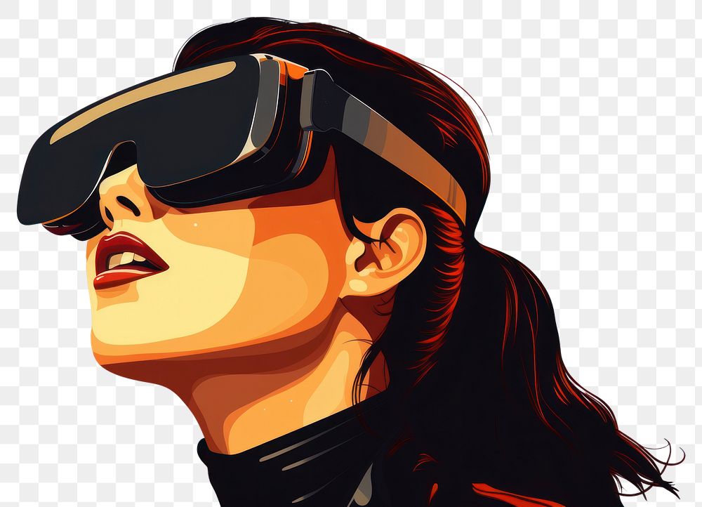 PNG Cyberspace sunglasses adult woman. AI generated Image by rawpixel.