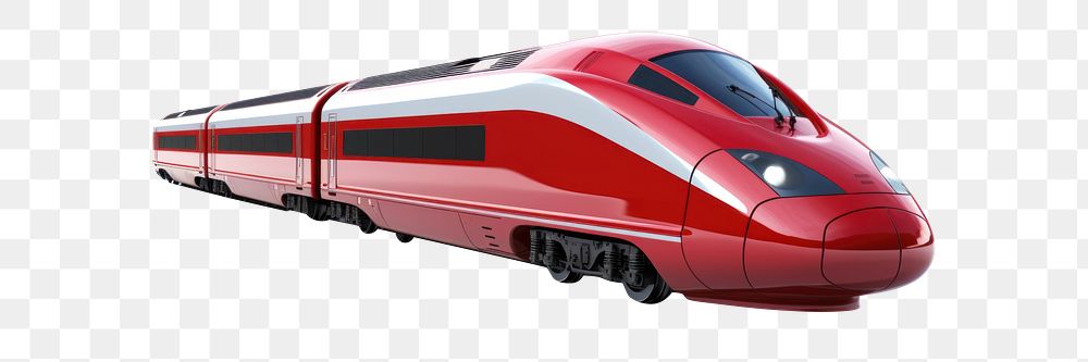 PNG Speed train vehicle railway red. AI generated Image by rawpixel.