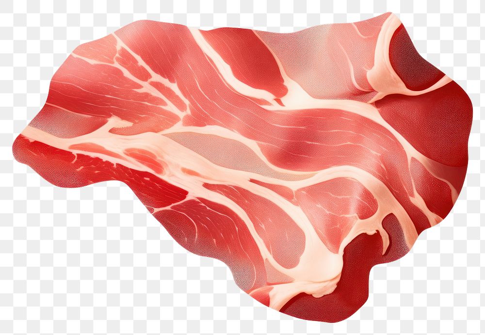 PNG Prosciutto white background abstract science. AI generated Image by rawpixel.