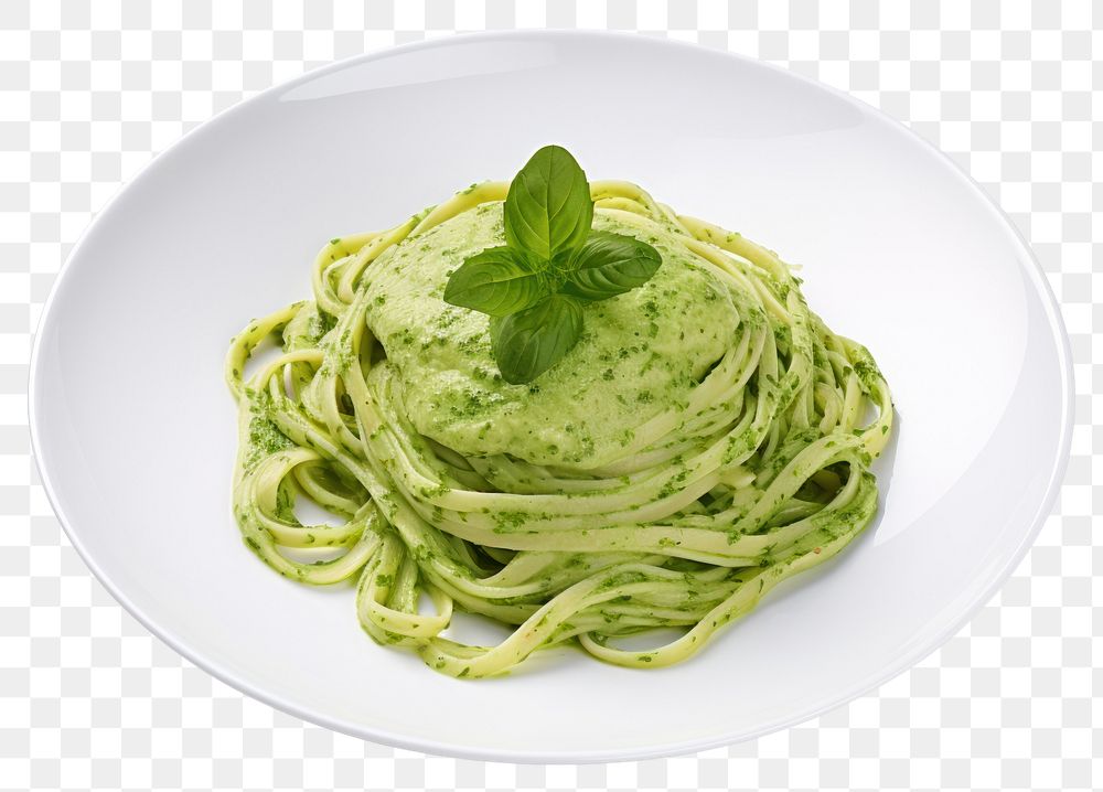 PNG Pesto pasta spaghetti sauce. AI generated Image by rawpixel.