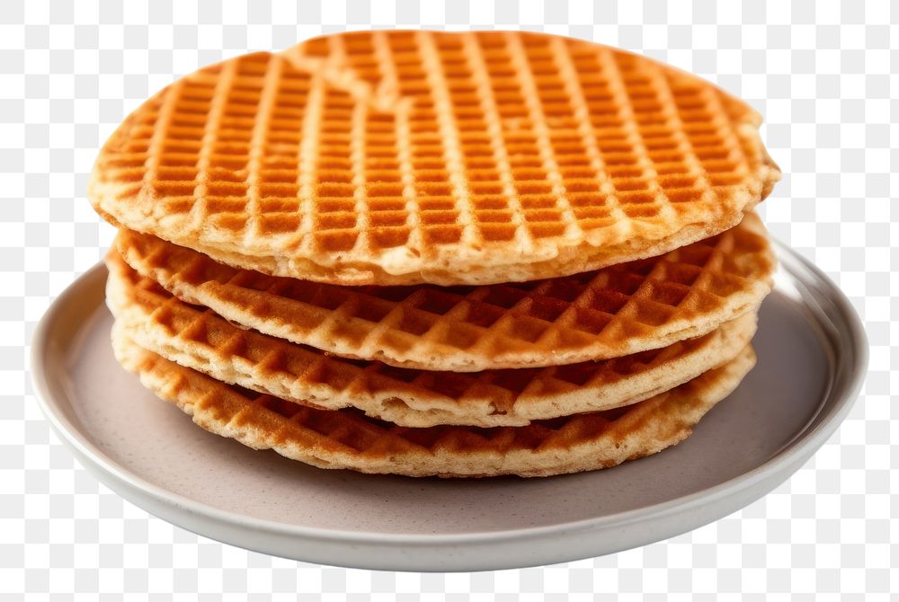 PNG Stroopwafels dessert waffle plate. 