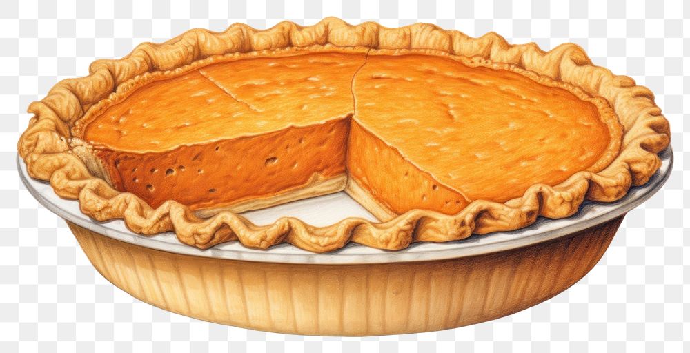PNG Pumpkin pie dessert food cake. AI generated Image by rawpixel.
