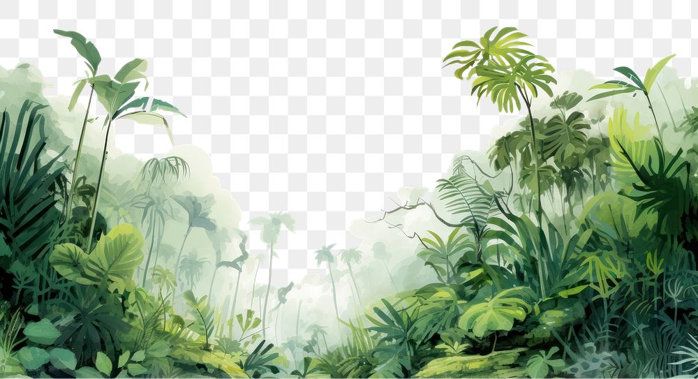 PNG Jungle vegetation outdoors nature. AI generated Image by rawpixel.