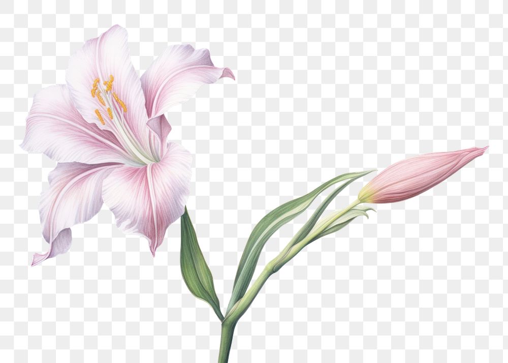 PNG Lily flower blossom plant. AI generated Image by rawpixel.