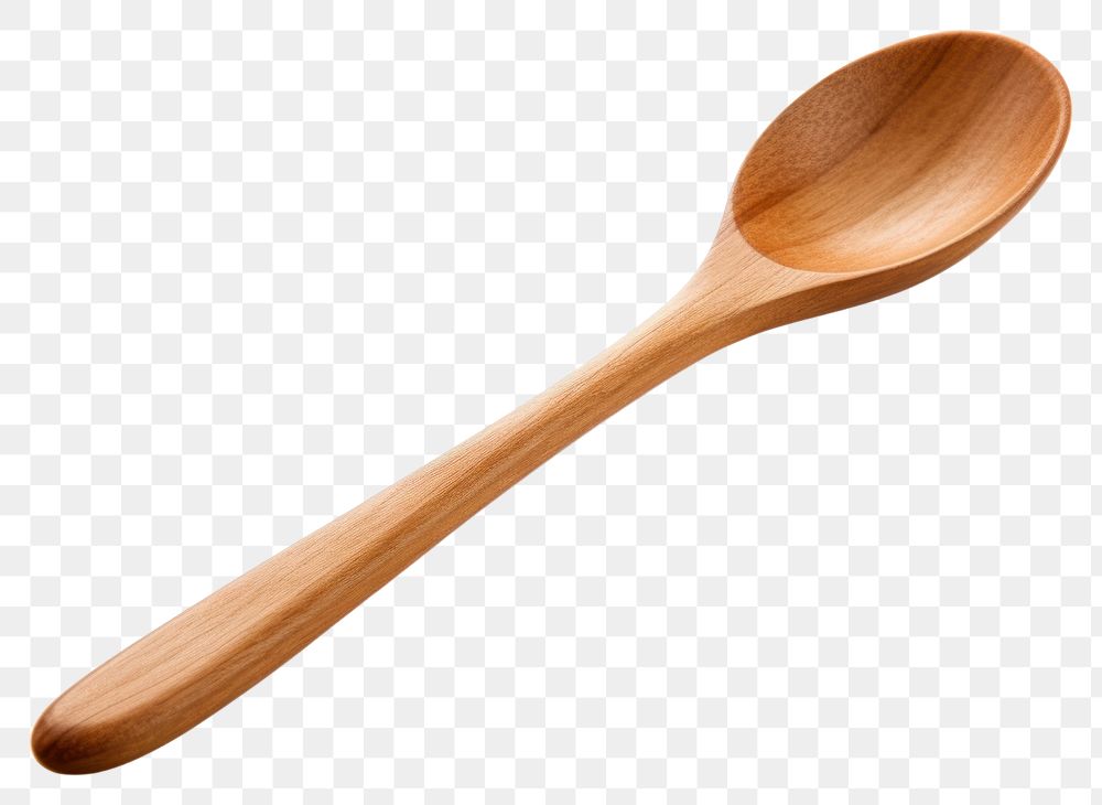 PNG Wooden spoon white background silverware simplicity. 