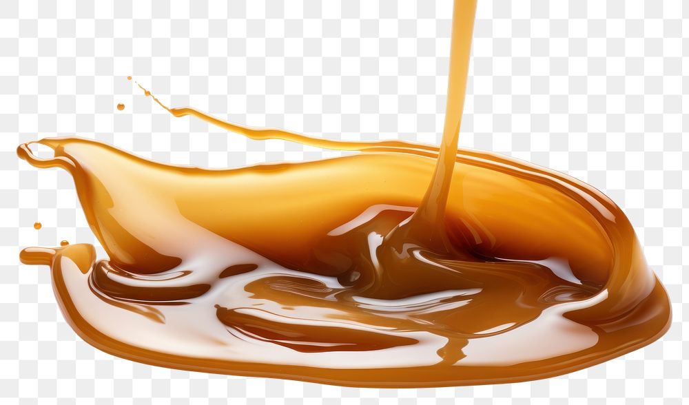 PNG Caramel white background refreshment freshness. AI generated Image by rawpixel.