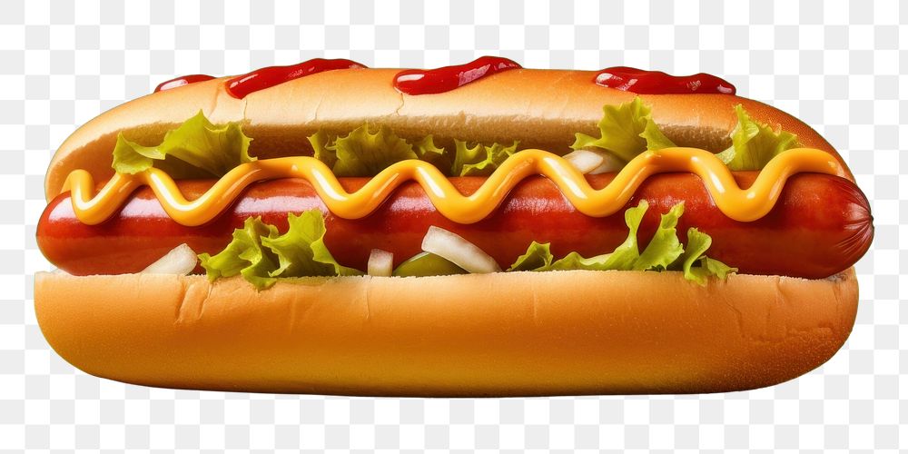 PNG Hotdog food ketchup fast food. AI generated Image by rawpixel.