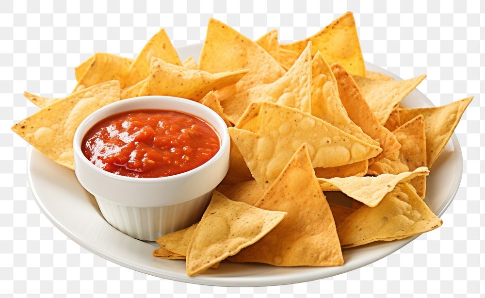 PNG Nachos food dip ketchup. AI generated Image by rawpixel.