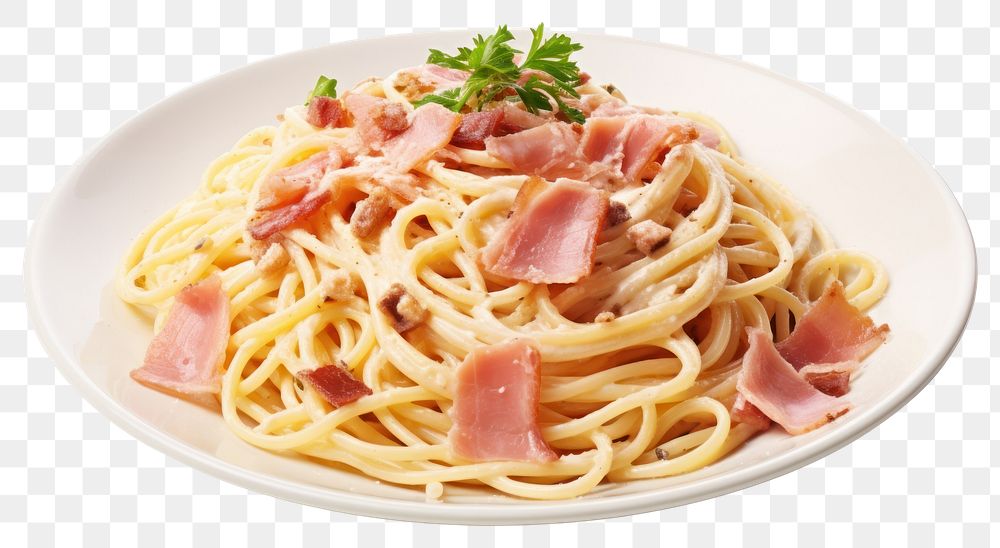 PNG Spaghetti Carbonara food carbonara pasta. AI generated Image by rawpixel.
