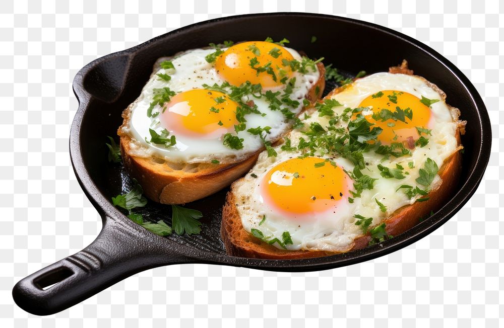 PNG Frying pan egg parsley fried. 