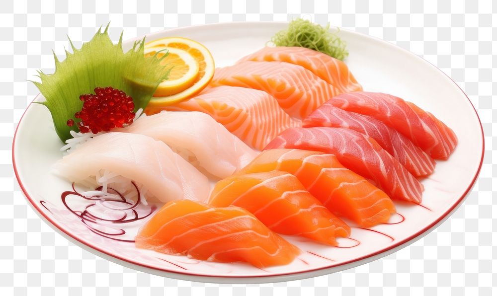PNG Sashimi plate food seafood. AI generated Image by rawpixel.