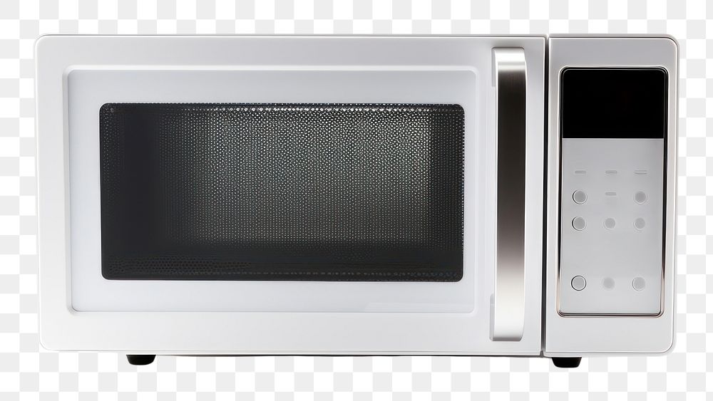 PNG Modern microwave oven appliance white background technology. 