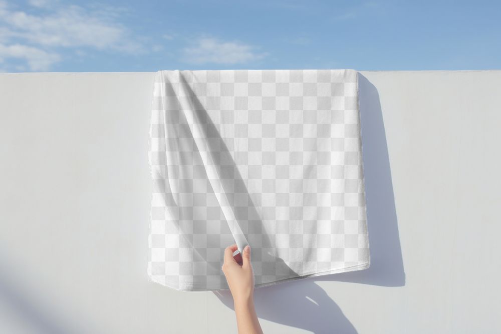 Graphic blankets png, transparent mockup