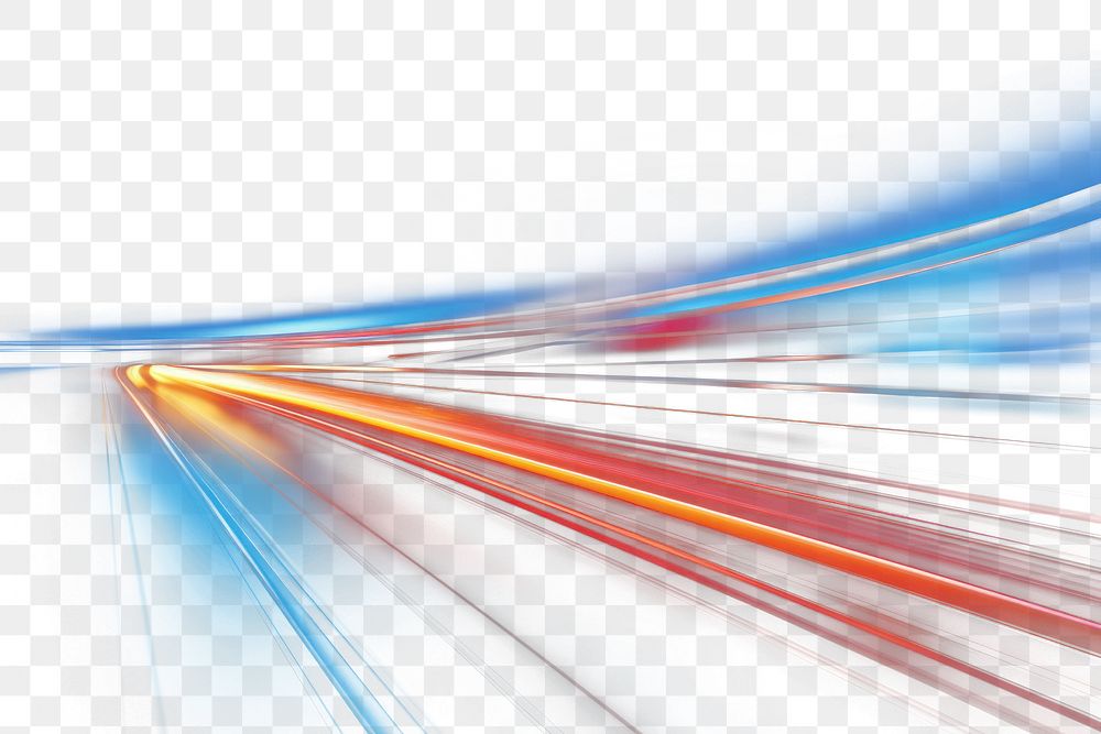 PNG light speed trail effect, transparent background AI generated image by rawpixel