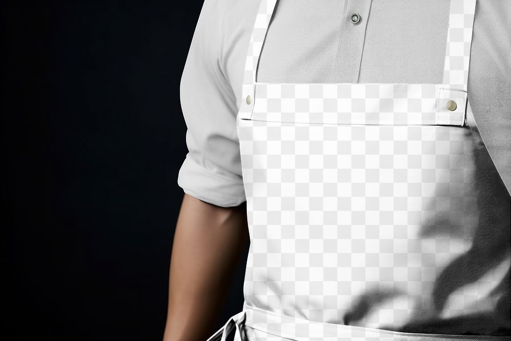 Apron png transparent mockup