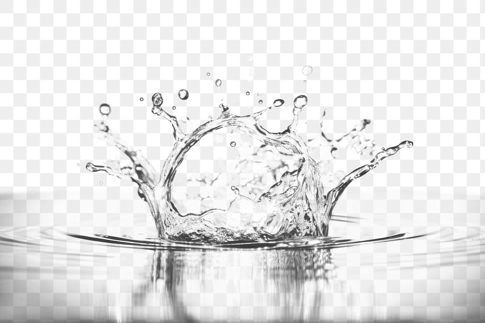 PNG Splash water drop refreshment simplicity
