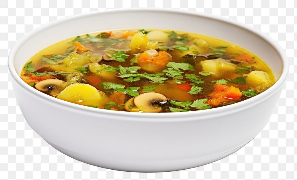 PNG Vegetable soup food meal bowl. 