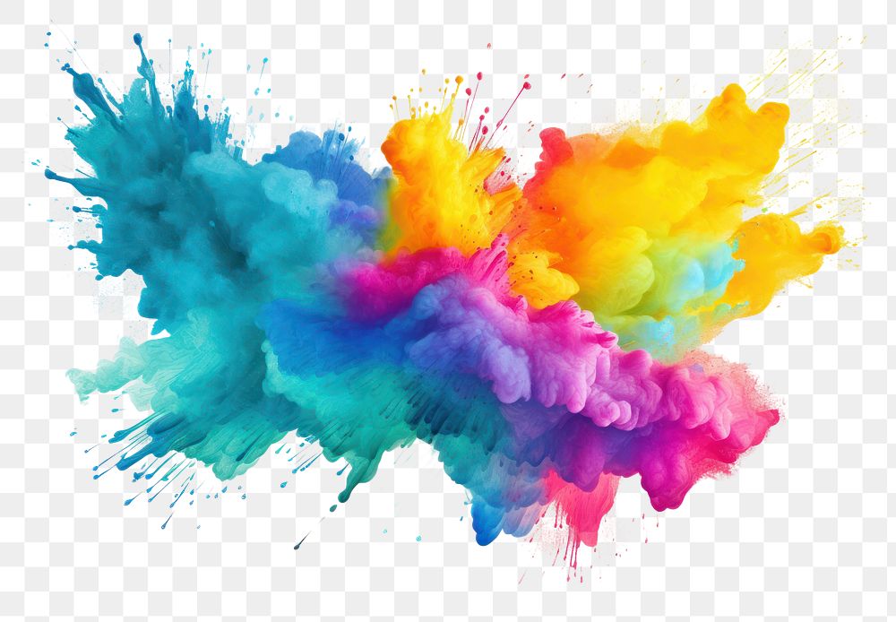 PNG Holi paint splash drawing backgrounds creativity