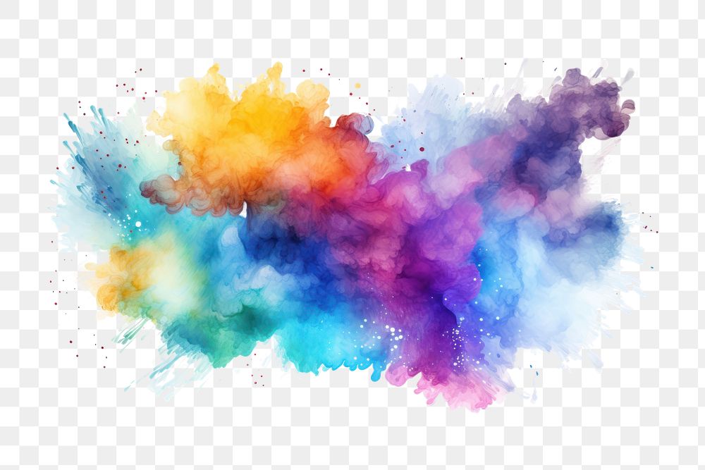 PNG Holi paint splash drawing backgrounds creativity. AI generated Image by rawpixel.