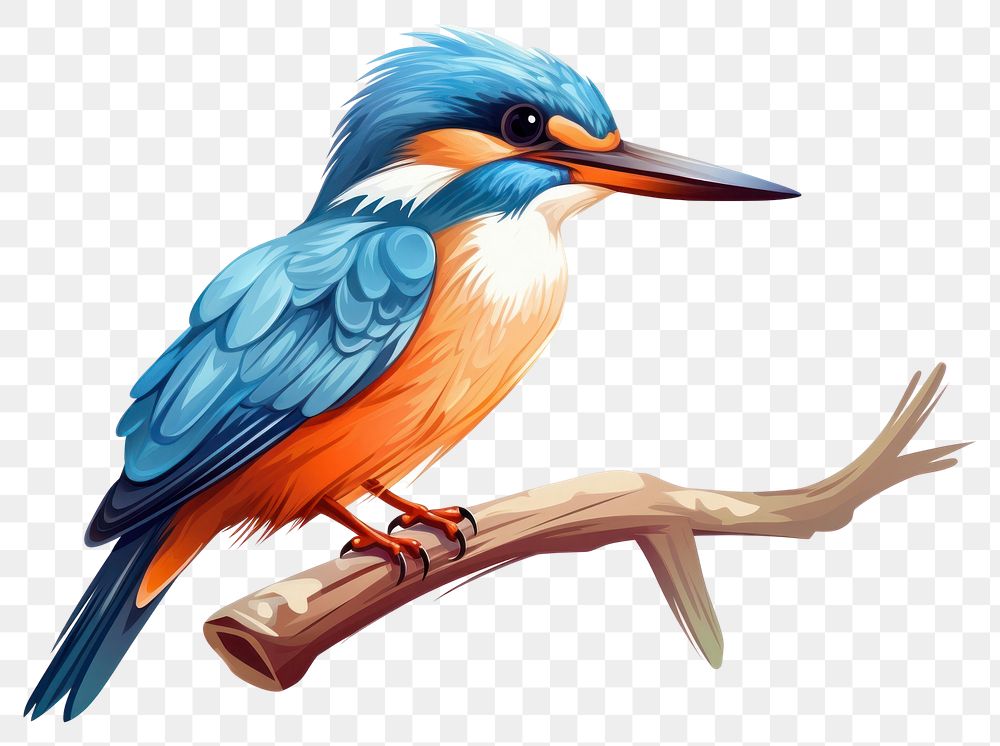 PNG Cartoon kingfisher sketch animal bird beak. 