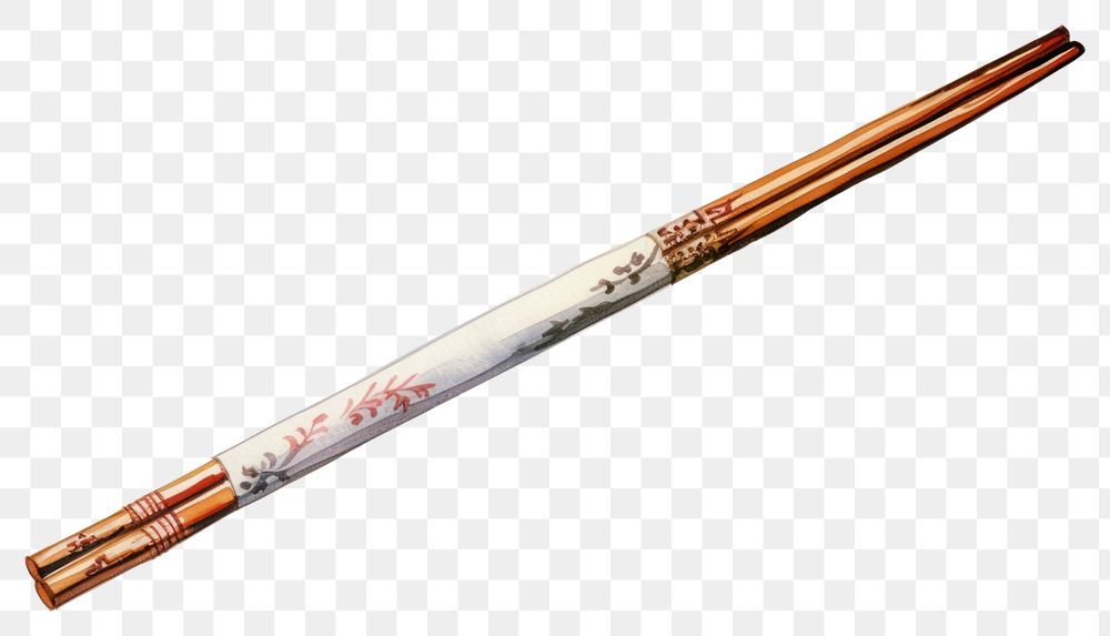 PNG Chinese chopsticks watercolor white background eraser rubber. 