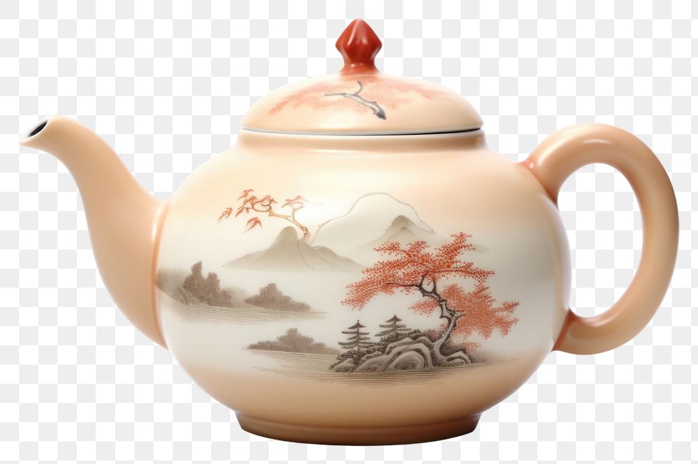 PNG Chinese tea pot pottery teapot drink. AI generated Image by rawpixel.