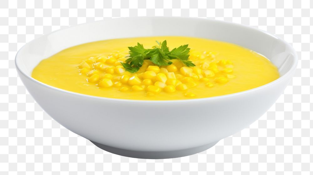 PNG Corn vegetable soup food meal dish. AI generated Image by rawpixel.desktop wallpaper