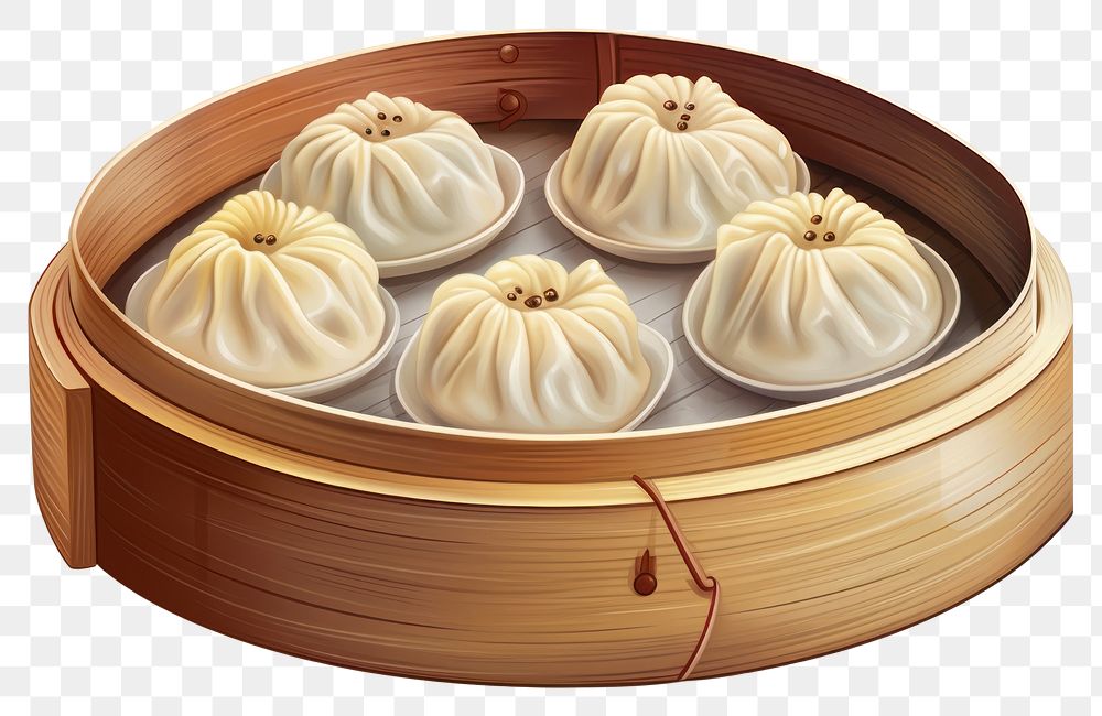 PNG Dimsum dumpling food xiaolongbao. AI generated Image by rawpixel.