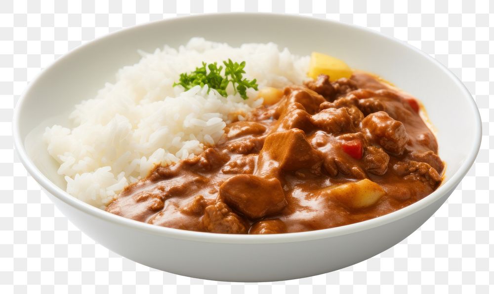 PNG Japanese curry meat food stew. AI generated Image by rawpixel.