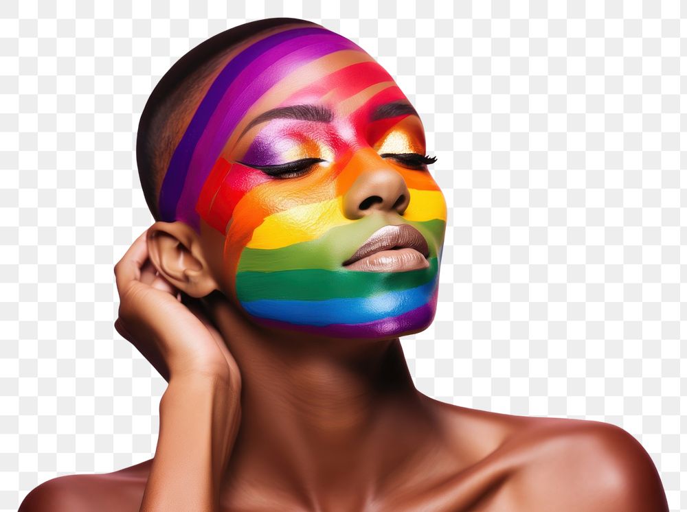 PNG Pride month portrait adult photo. AI generated Image by rawpixel.