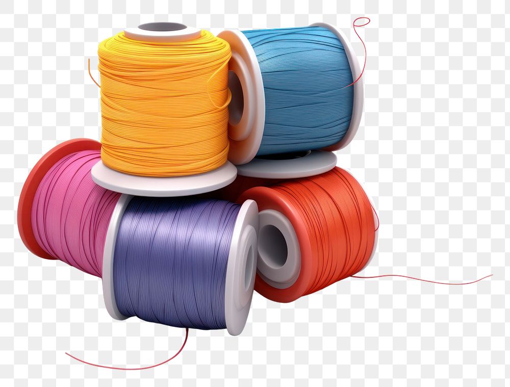 PNG Sewing thread 3d cartoon variation material dynamite. AI generated Image by rawpixel.