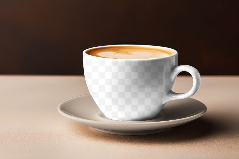 Coffee cup, png transparent mockup